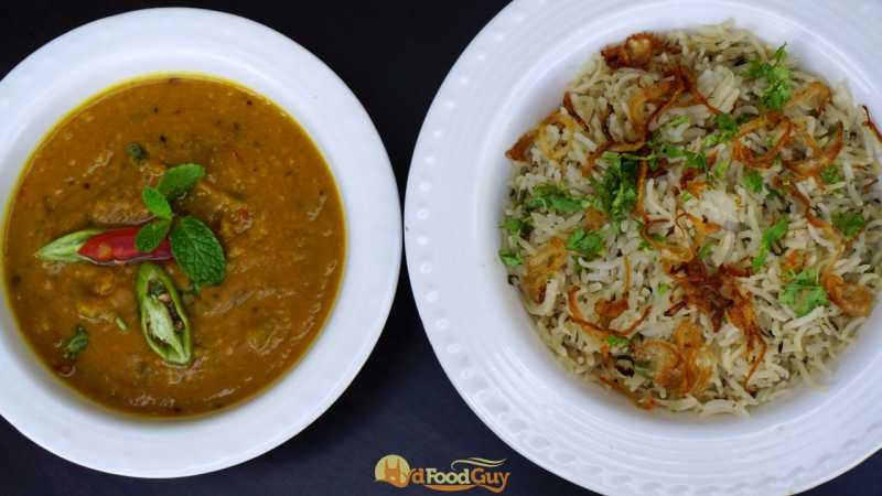 Kaddu ka Dalcha with Bagara Khana - Deccan Pavilion Kaddu ka Dalcha with Bagara Khana - Deccan Pavilion