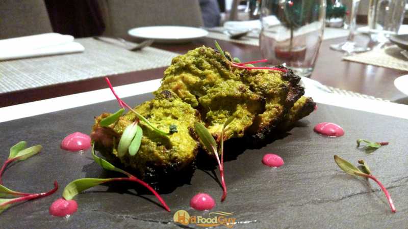 Entree - Haryali Macchi - Wine Pairing at Mercure Hyderabad