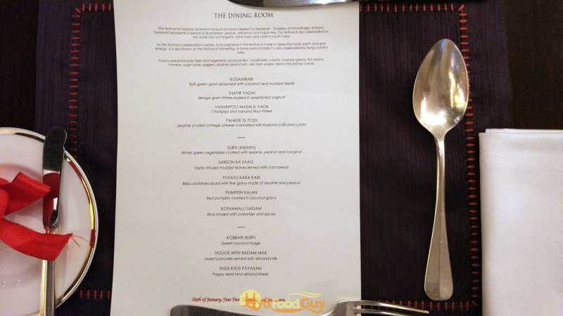 Menu - Sankranti Food Festival Menu - Sankranti Food Festival