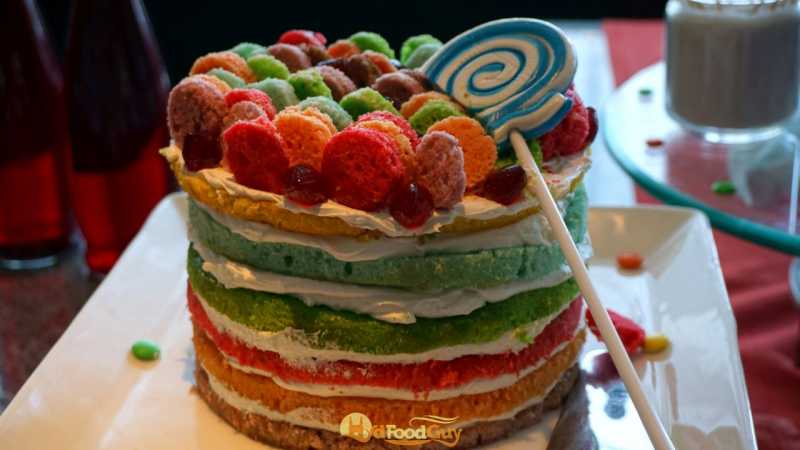 Rainbow Cake - Amara Saturday Brunch