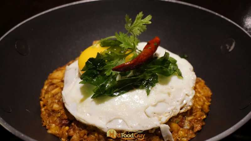 Kotthu Paratha with Sunny Side Up - Chettinad Food - Westin Hyderabad