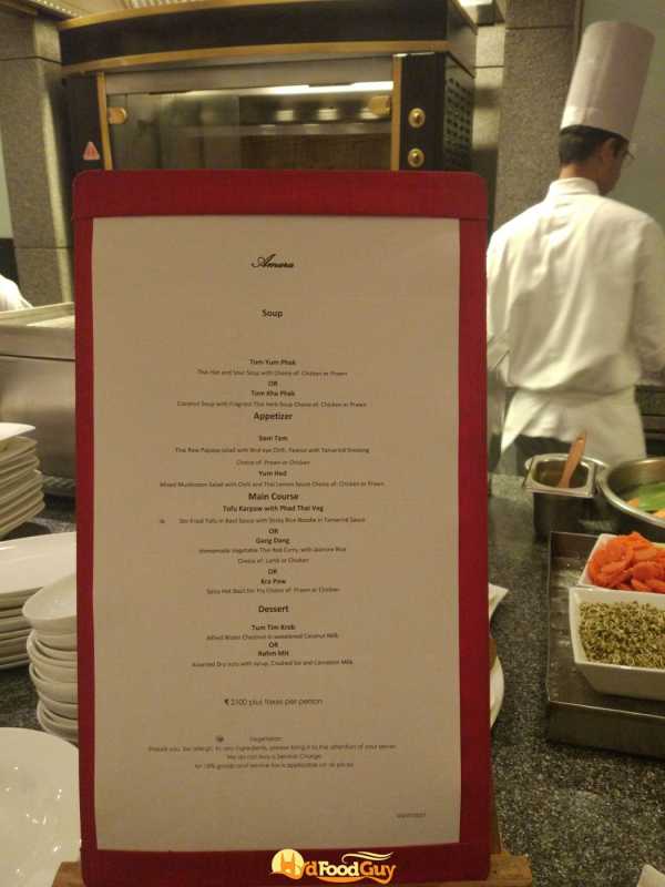 Set Menu for Thai Food Festival