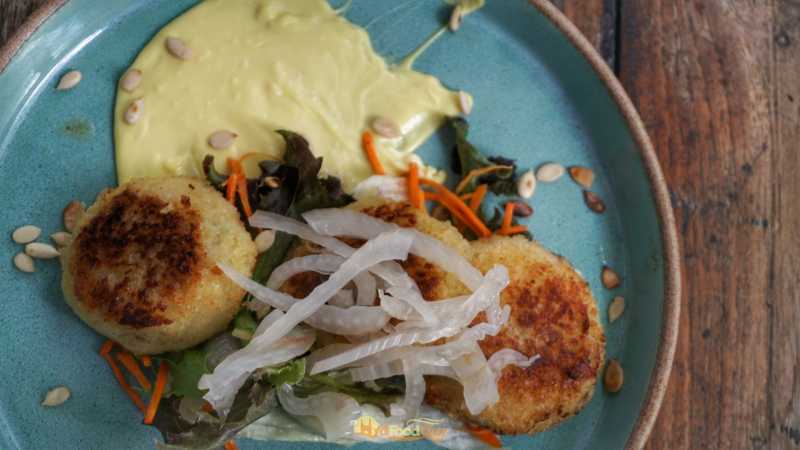 Kefir Lime Fish Cakes - Olive Bistro Hyderabad Kefir Lime Fish Cakes - Olive Bistro Hyderabad