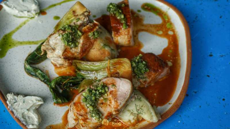 Maple and Chipotle Grilled Roast Chicken Maple and Chipotle Grilled Roast Chicken - Olive Bistro Hyderabad