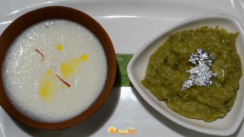 Phirnee and Mirch ka Halwa Phirnee and Mirch ka halwa - Rivaayat - Trident Hyderabad