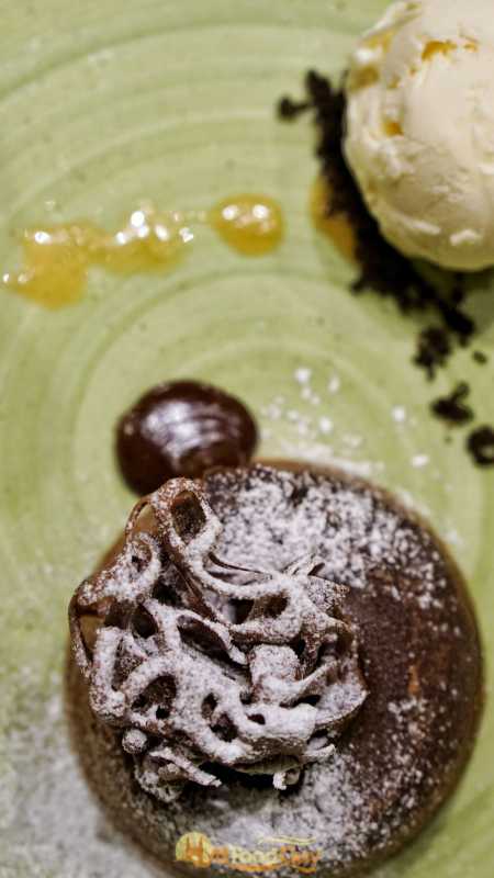Chilli Choco Lava Cake with Ice Cream